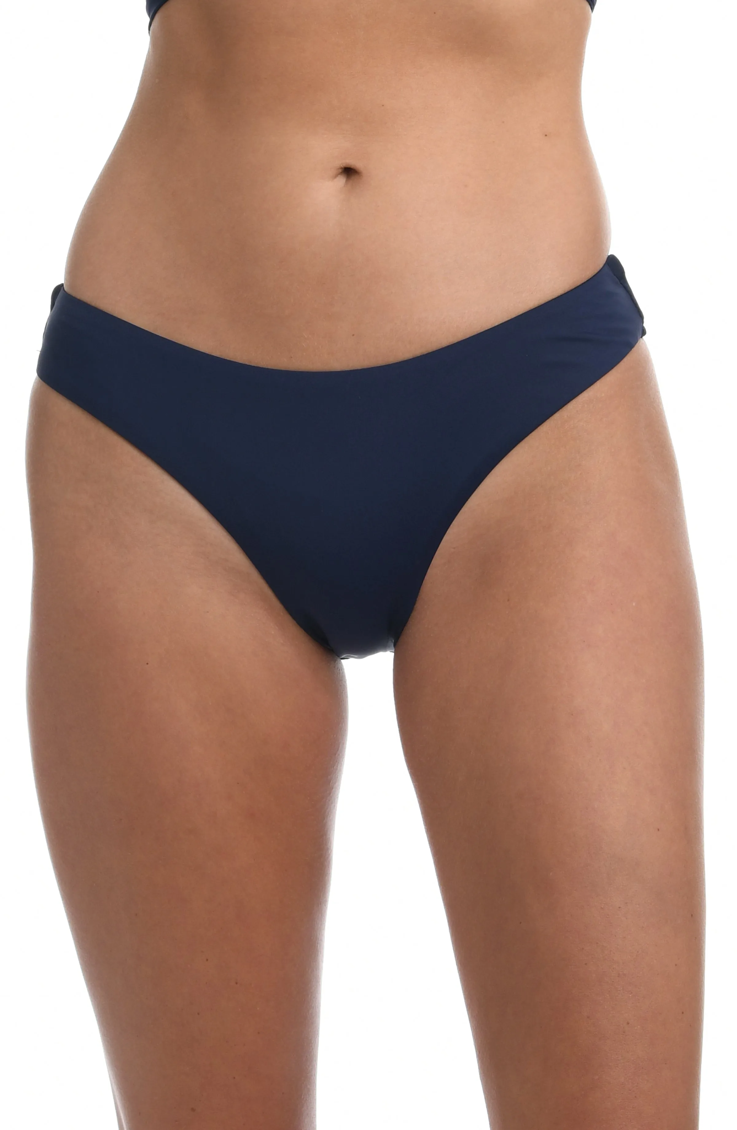 Island Goddess Scoop Front Ruched Back Bottom - Indigo - FINAL SALE