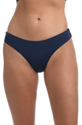 Island Goddess Scoop Front Ruched Back Bottom - Indigo - FINAL SALE