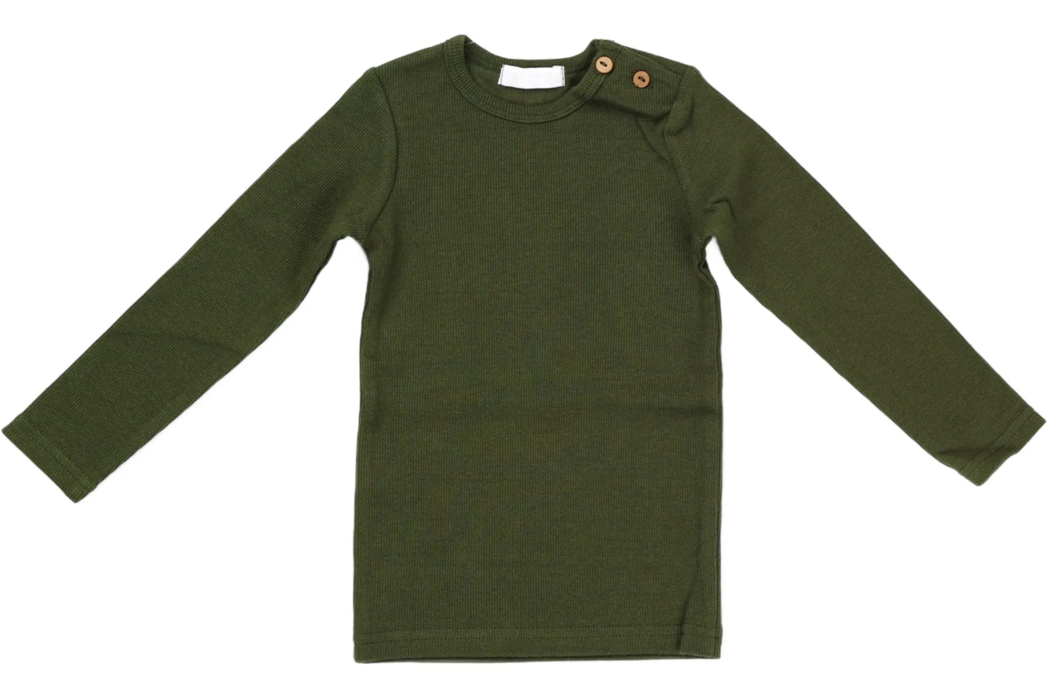 JayBee Ribbed T-shirt Long Sleeve Hunter Green