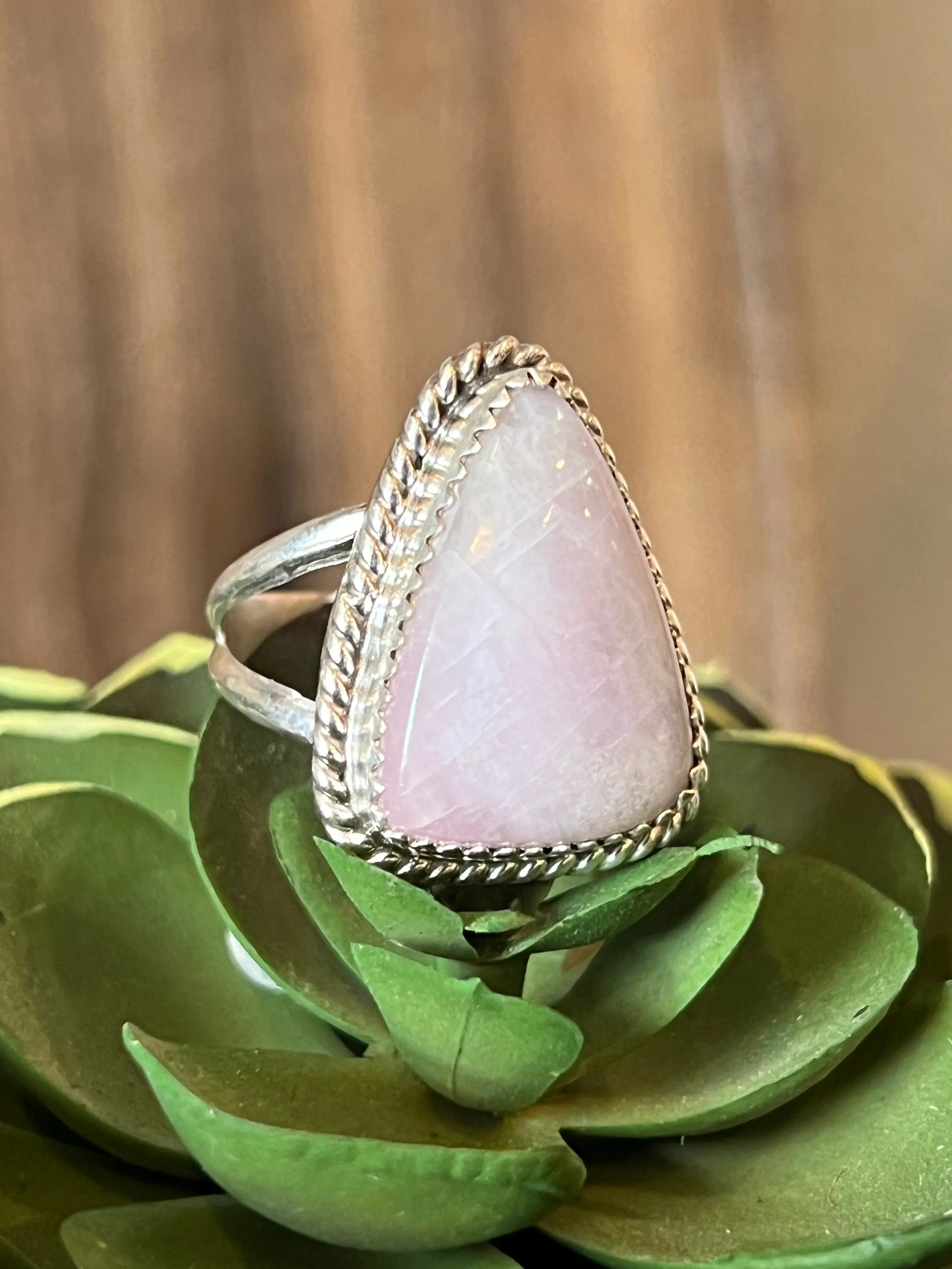 Kara Kunzite Sterling Silver Ring