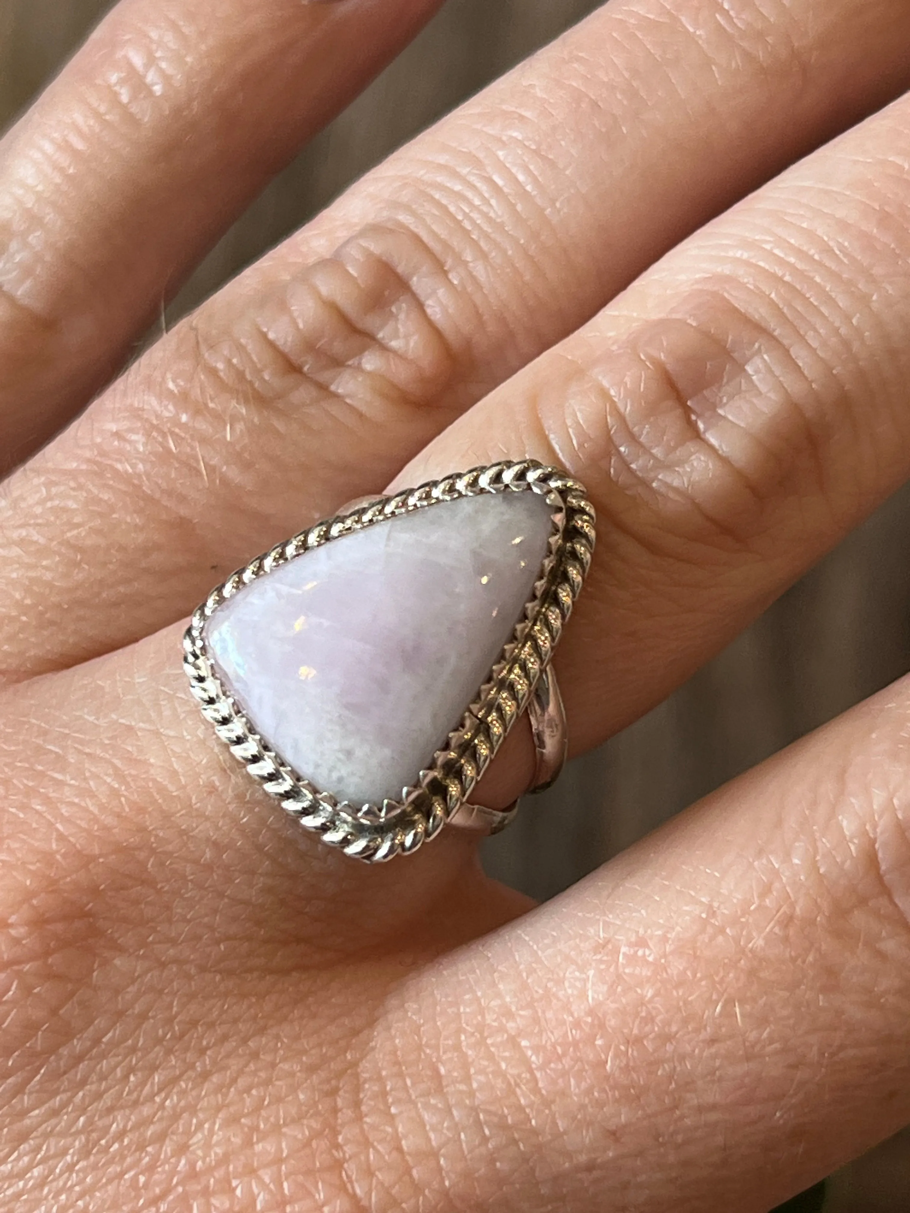 Kara Kunzite Sterling Silver Ring