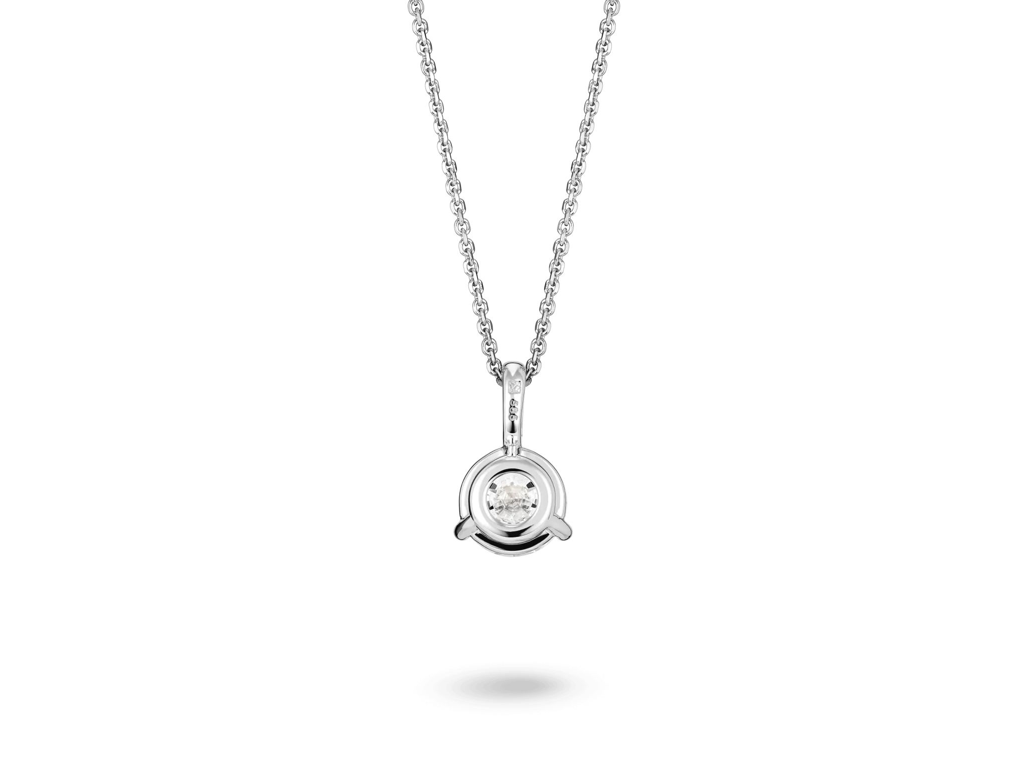 Lab-Grown Diamond 1ct. Round Brilliant Solitaire Bale Pendant | White