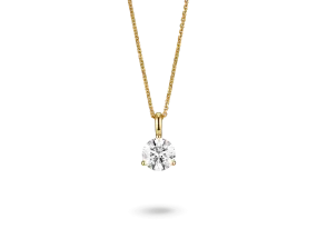 Lab-Grown Diamond 1ct. Round Brilliant Solitaire Bale Pendant | White