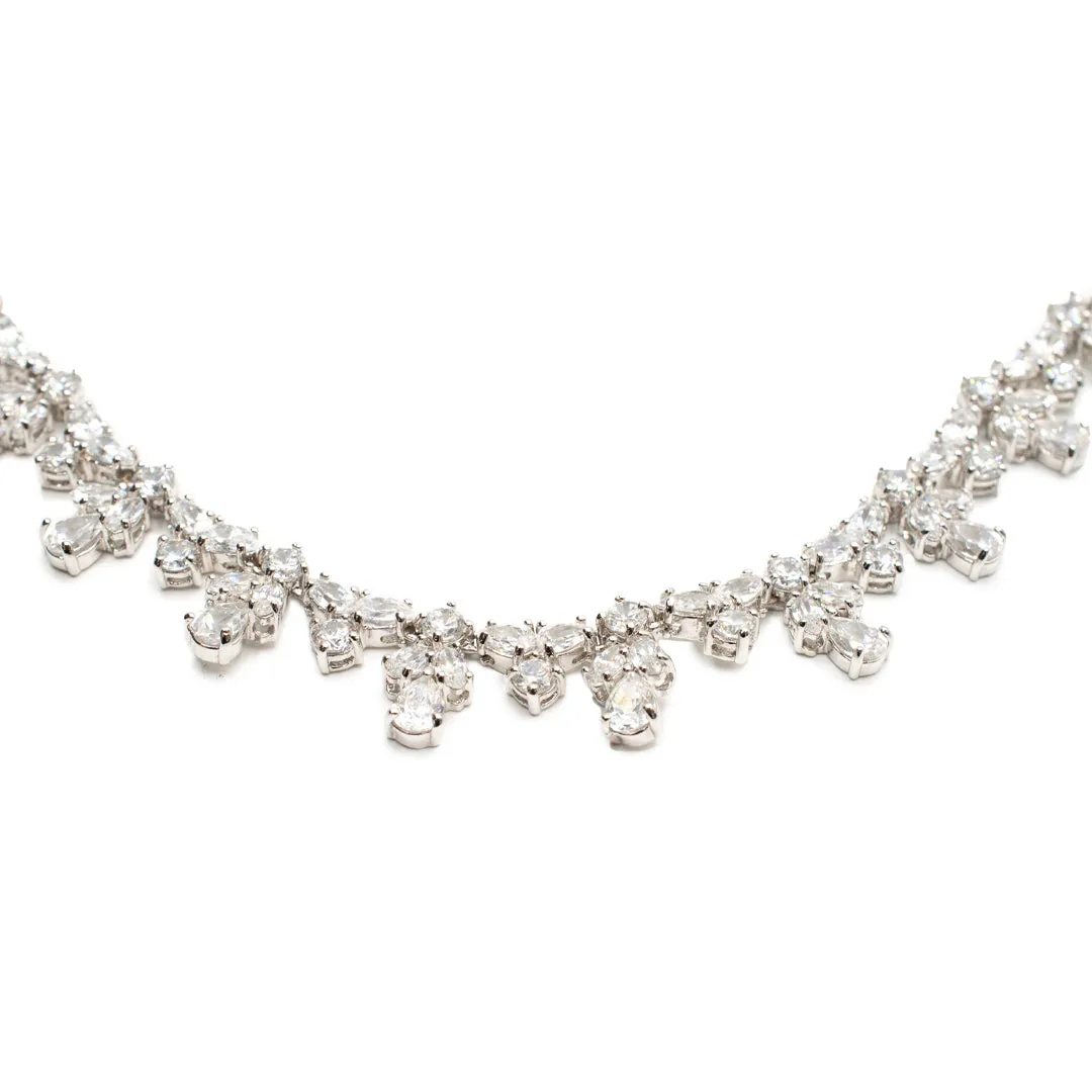 Ladies Silver Red Carpet Necklace