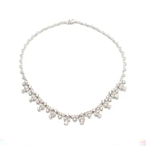 Ladies Silver Red Carpet Necklace