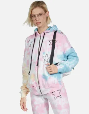 Lauren Moshi Koa Lightning Bolt Star Zip Hoodie