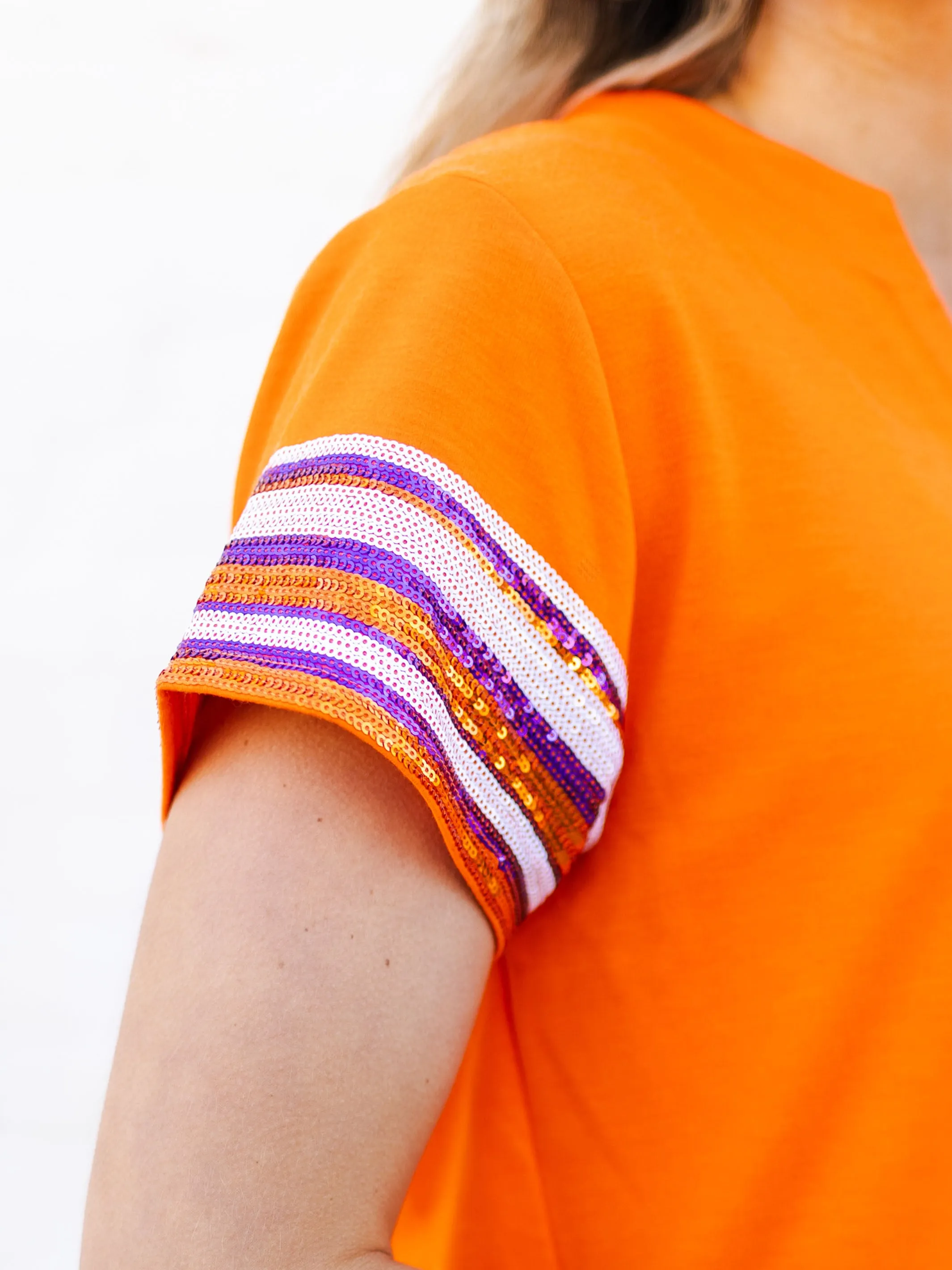 Lauren Top | Orange   Purple