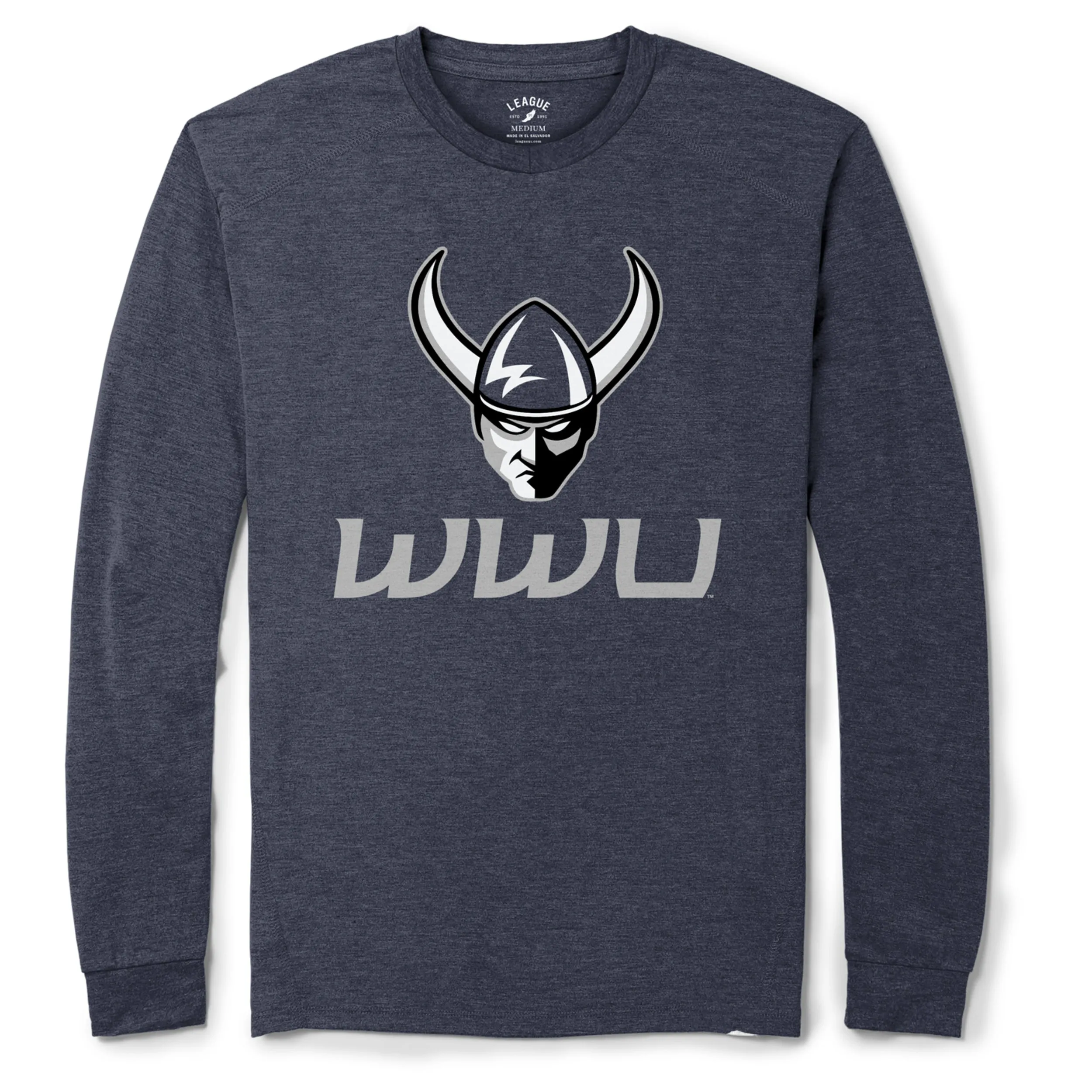 Mens Long Sleeve Western Washington Vikings Tee