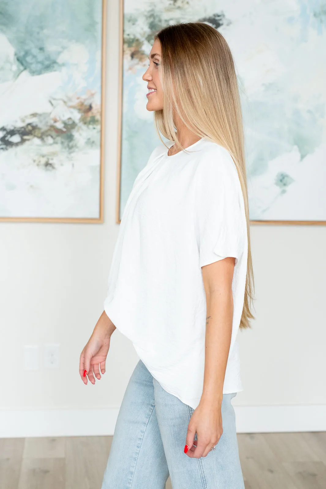 Mild Moments Pleat Detail Top - 4/23