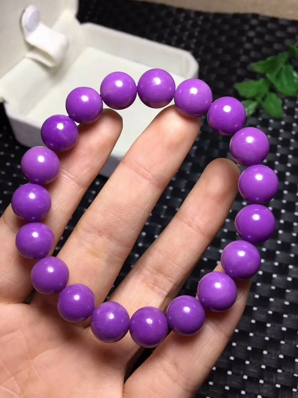 Natural Purple Phosphosiderite Quartz Bracelet