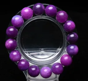 Natural Purple Phosphosiderite Quartz Bracelet