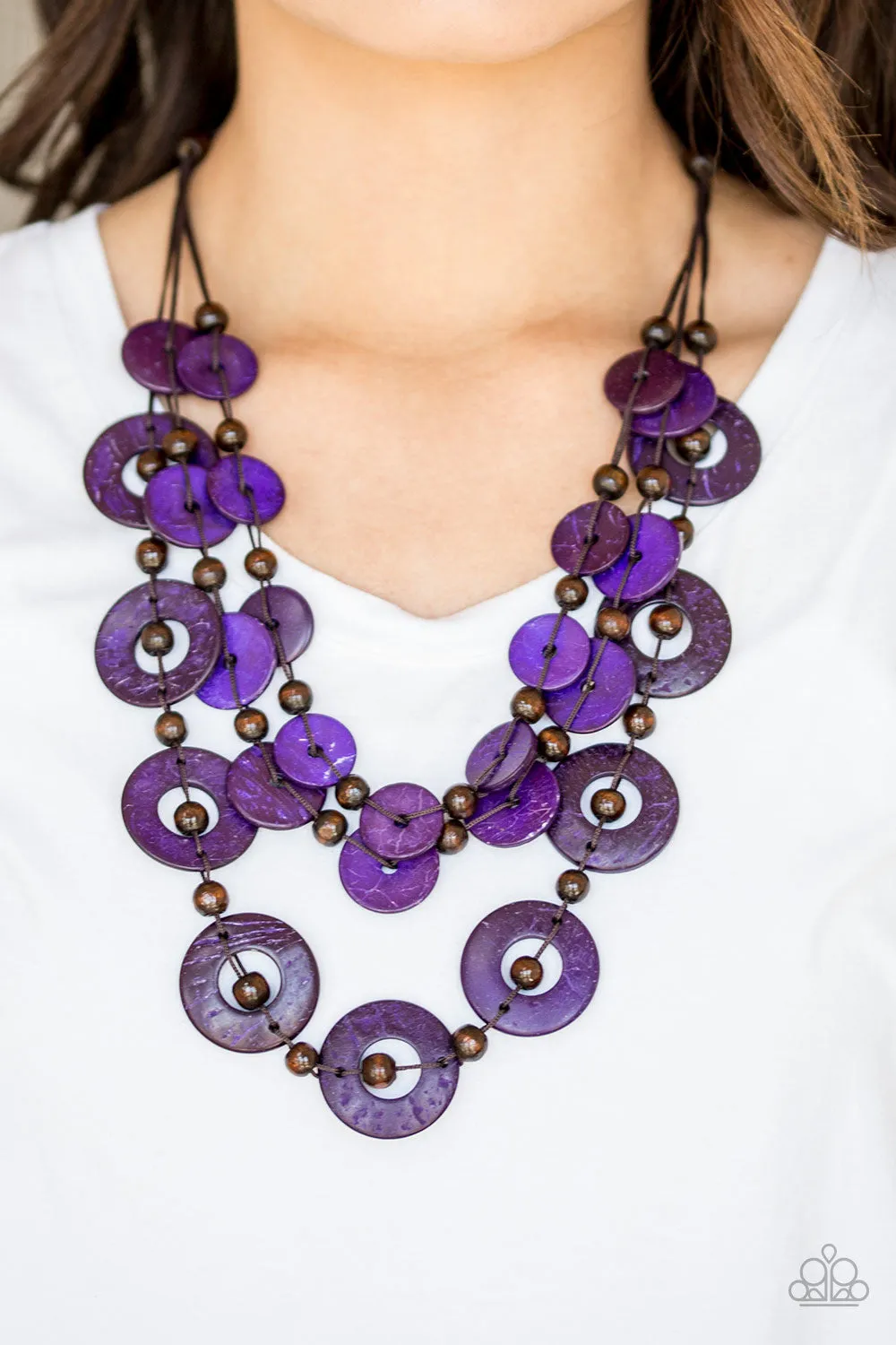 Paparazzi Catalina Coastin' - Purple Necklace