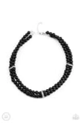 Paparazzi Put On Your Party Dress - Black Necklace