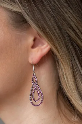 Paparazzi Sassy Sophistication Purple Earrings