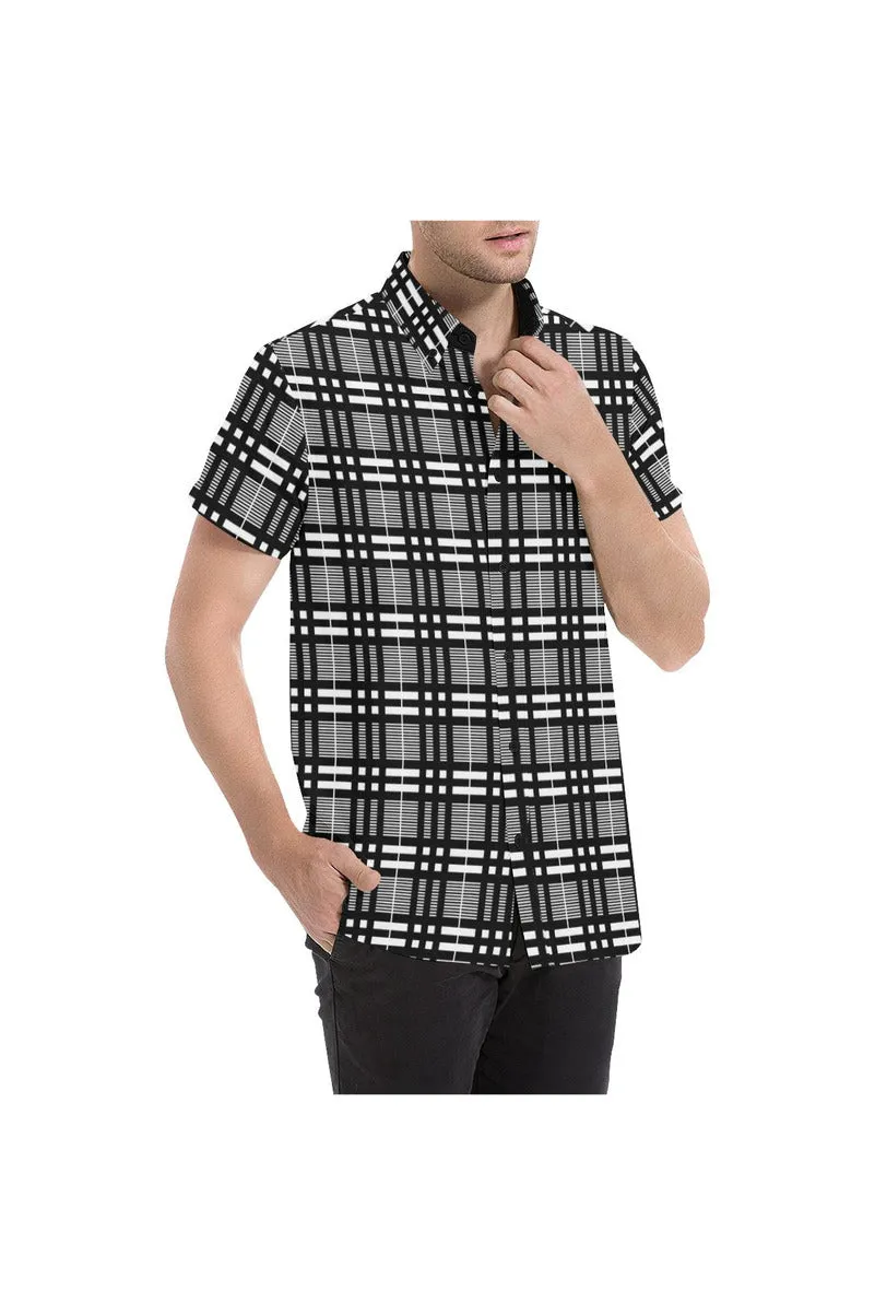 Plaid Player Men's All Over Print Short Sleeve Shirt