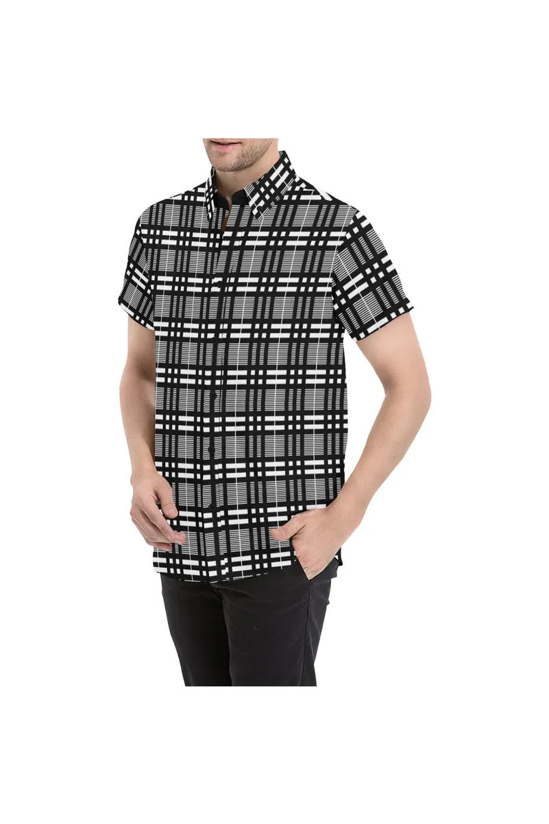 Plaid Player Men's All Over Print Short Sleeve Shirt