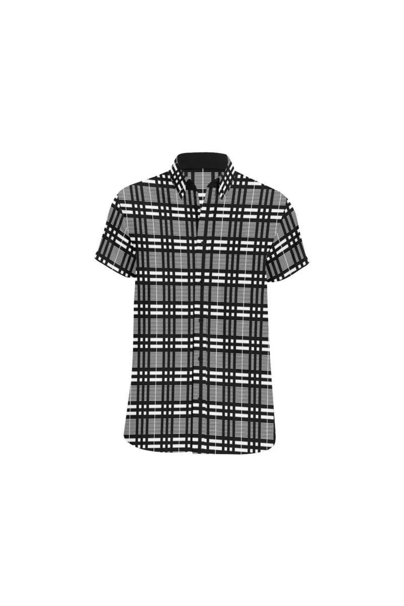 Plaid Player Men's All Over Print Short Sleeve Shirt