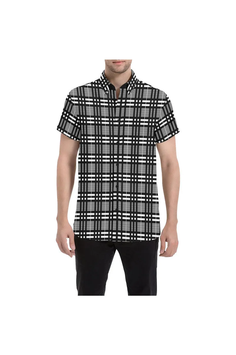 Plaid Player Men's All Over Print Short Sleeve Shirt