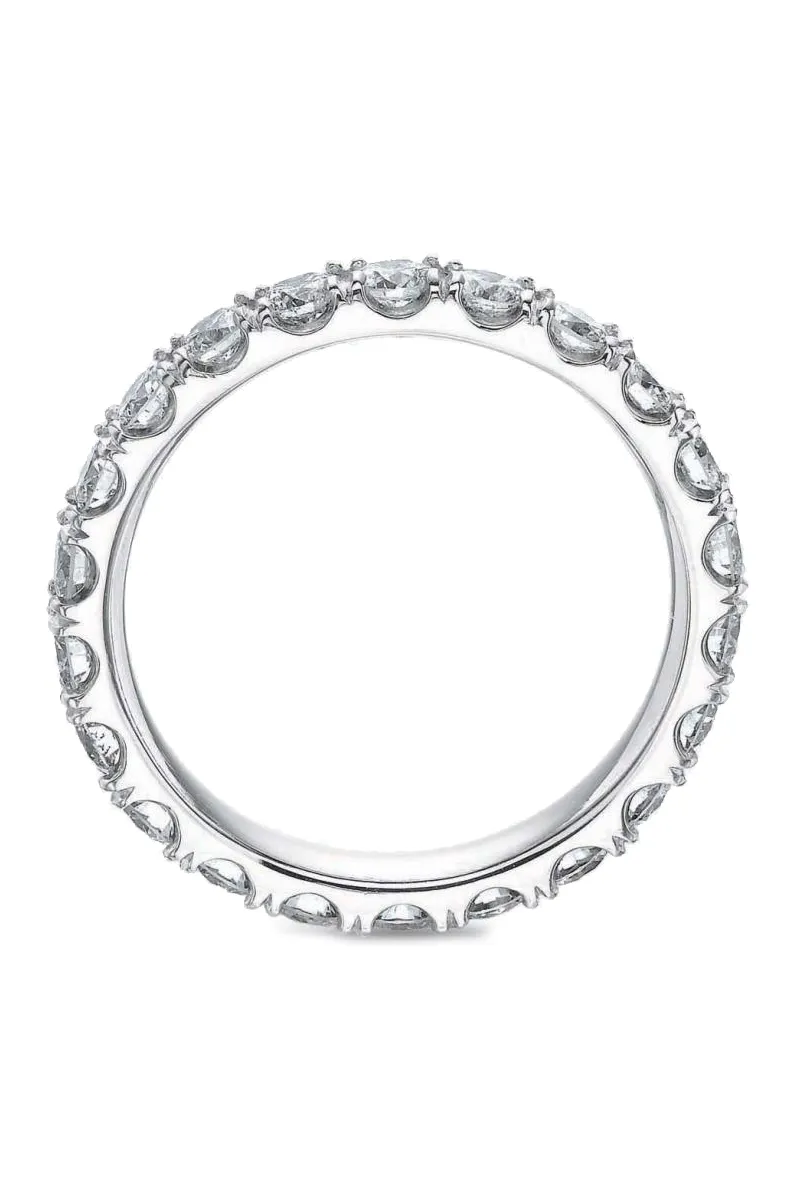 Precision Set 18K White Gold Diamond Eternity Band