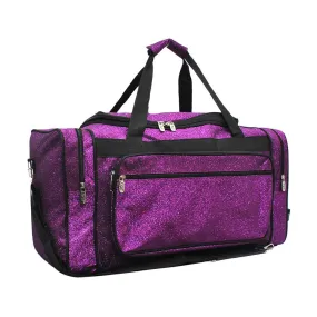 Purple Glitter NGIL Canvas 20 Duffle Bag