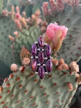 Purple Spiny Shell ring size 7 1/2