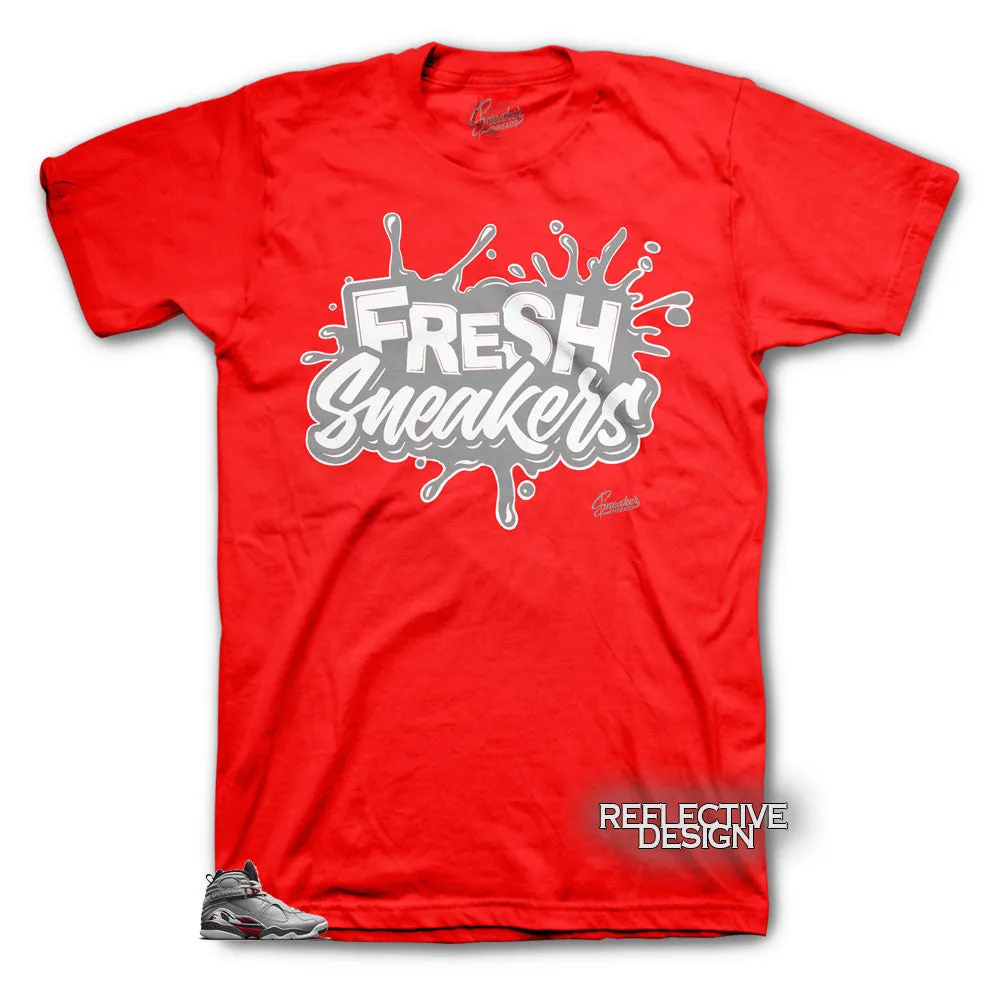 Retro 8 Reflective Shirt - Fresh Sneakers - Red