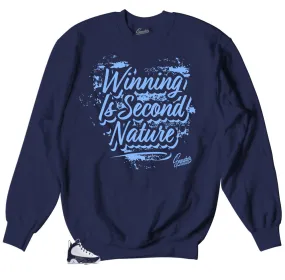 Retro 9 University Blue All Star Second Nature Sweater