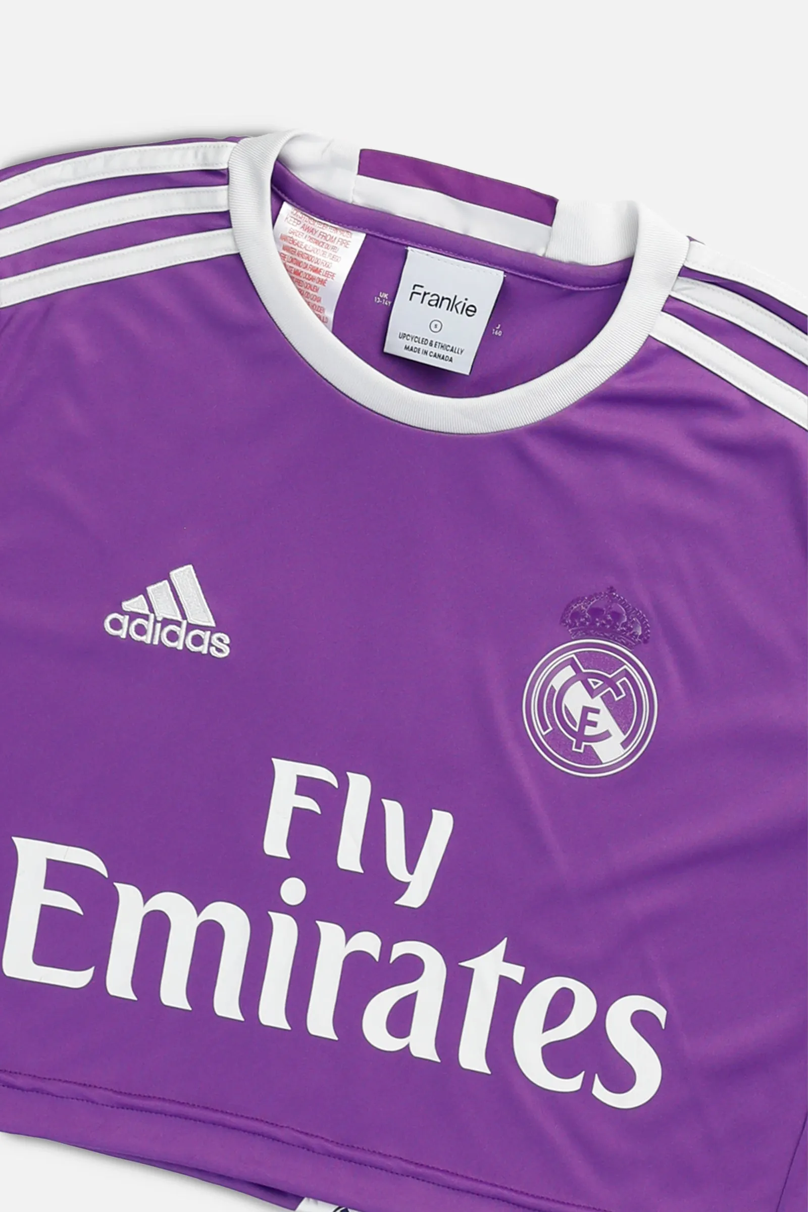 Rework Crop Madrid Soccer Jersey - S