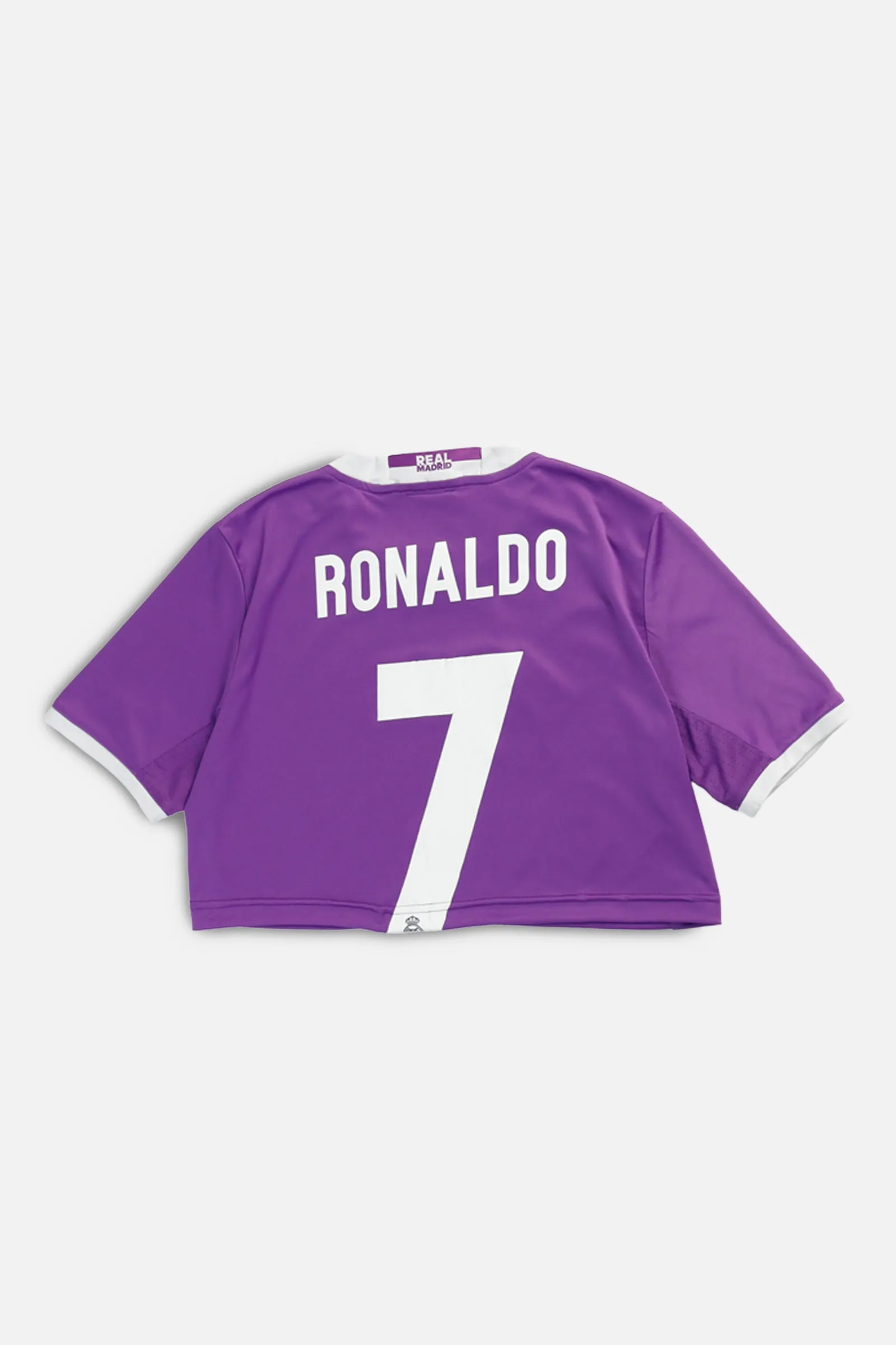 Rework Crop Madrid Soccer Jersey - S