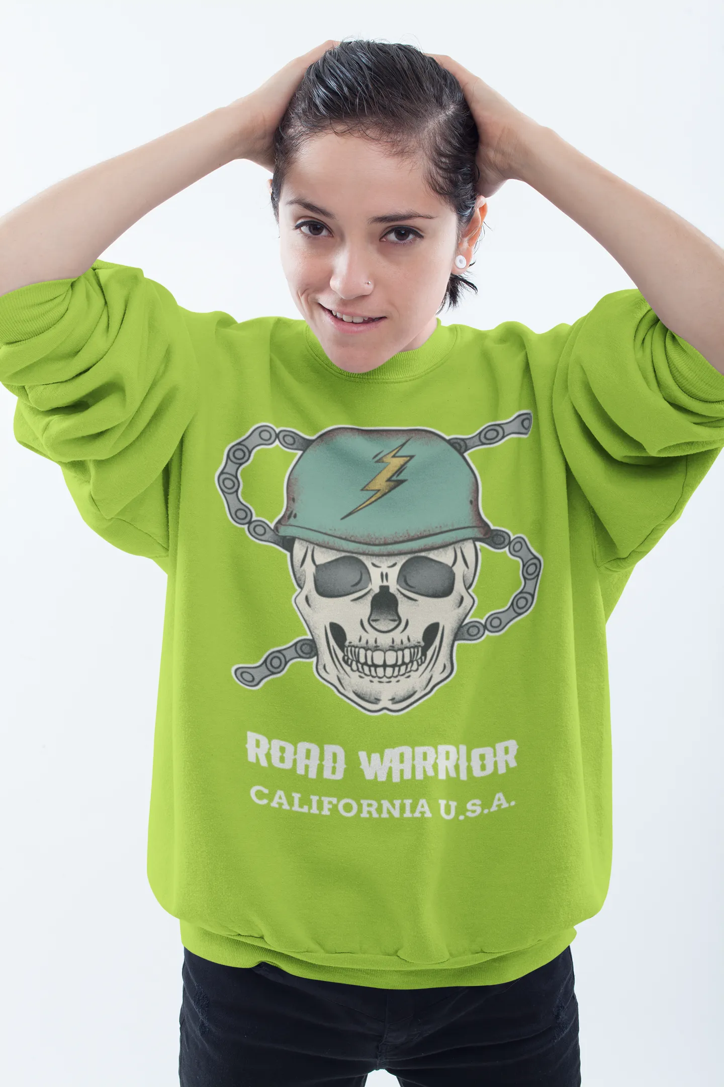 Road Warrior HD Crewneck Sweatshirt