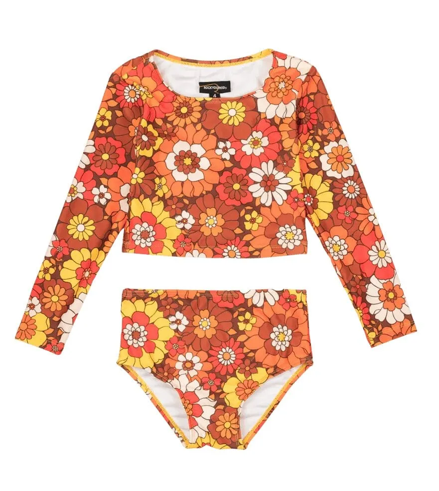 Rock Your Kid - ALOHA MARIGOLD RASHIE SET