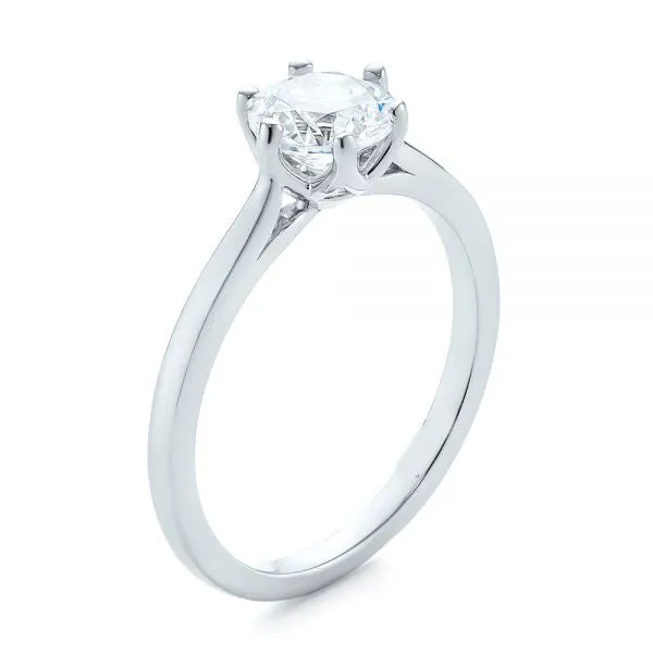 Six Prong Solitaire Diamond Engagement Ring [Setting Only] - EC046