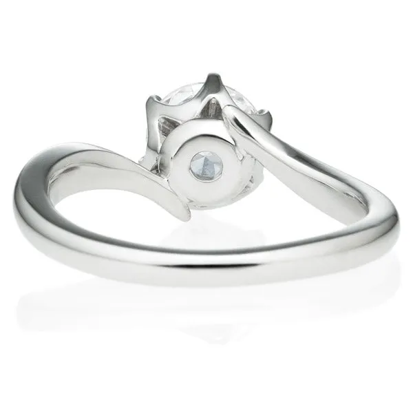 Six Prong Twist Round Brilliant Engagement Ring [Setting Only] - EC011