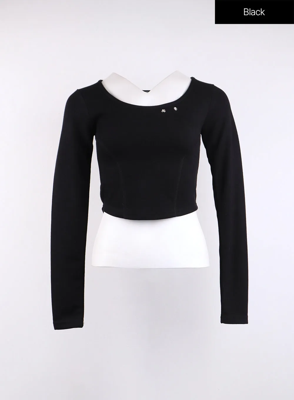 Slim U-Neck Crop Top CJ422