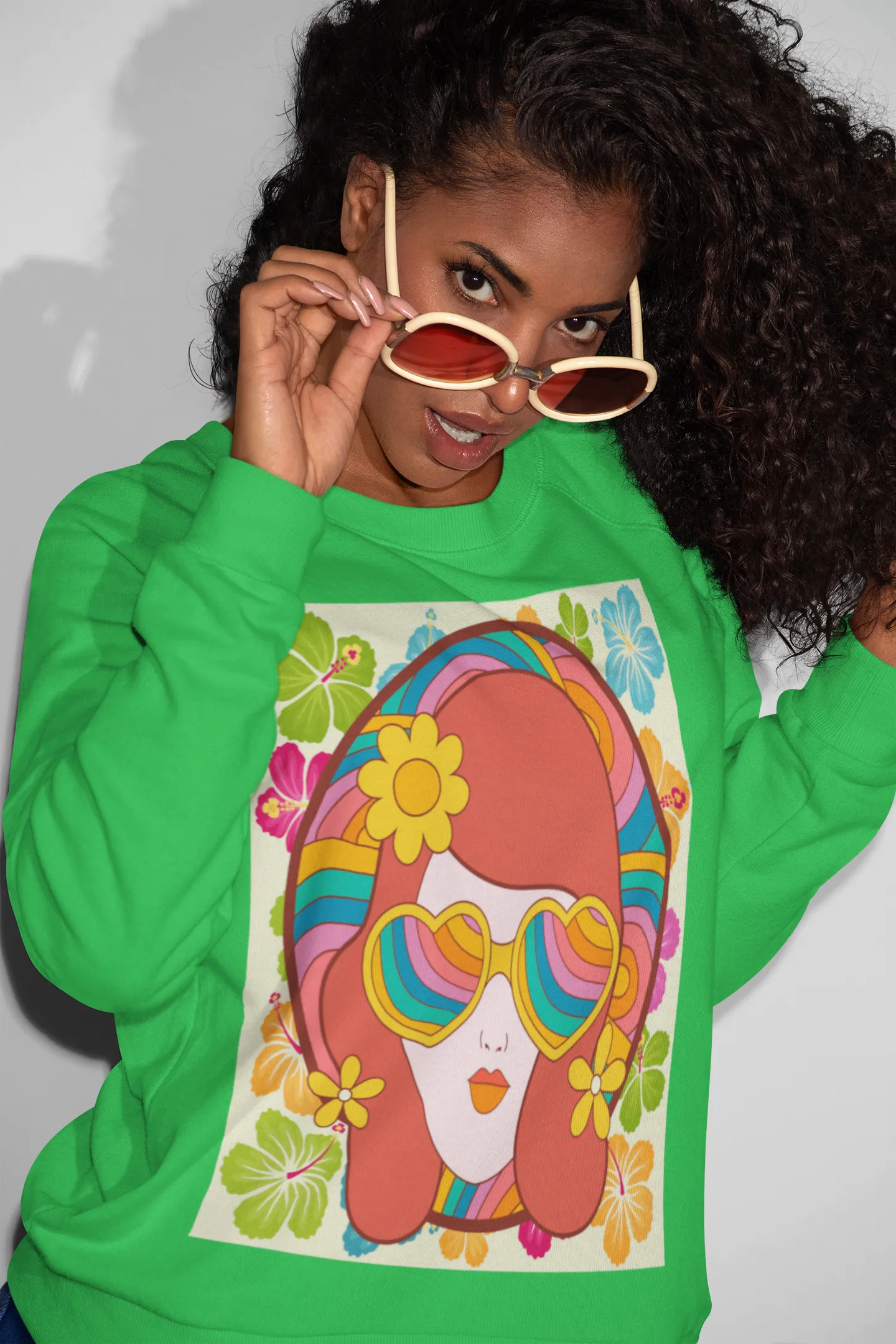 That 70s Girl HD Crewneck Sweatshirt