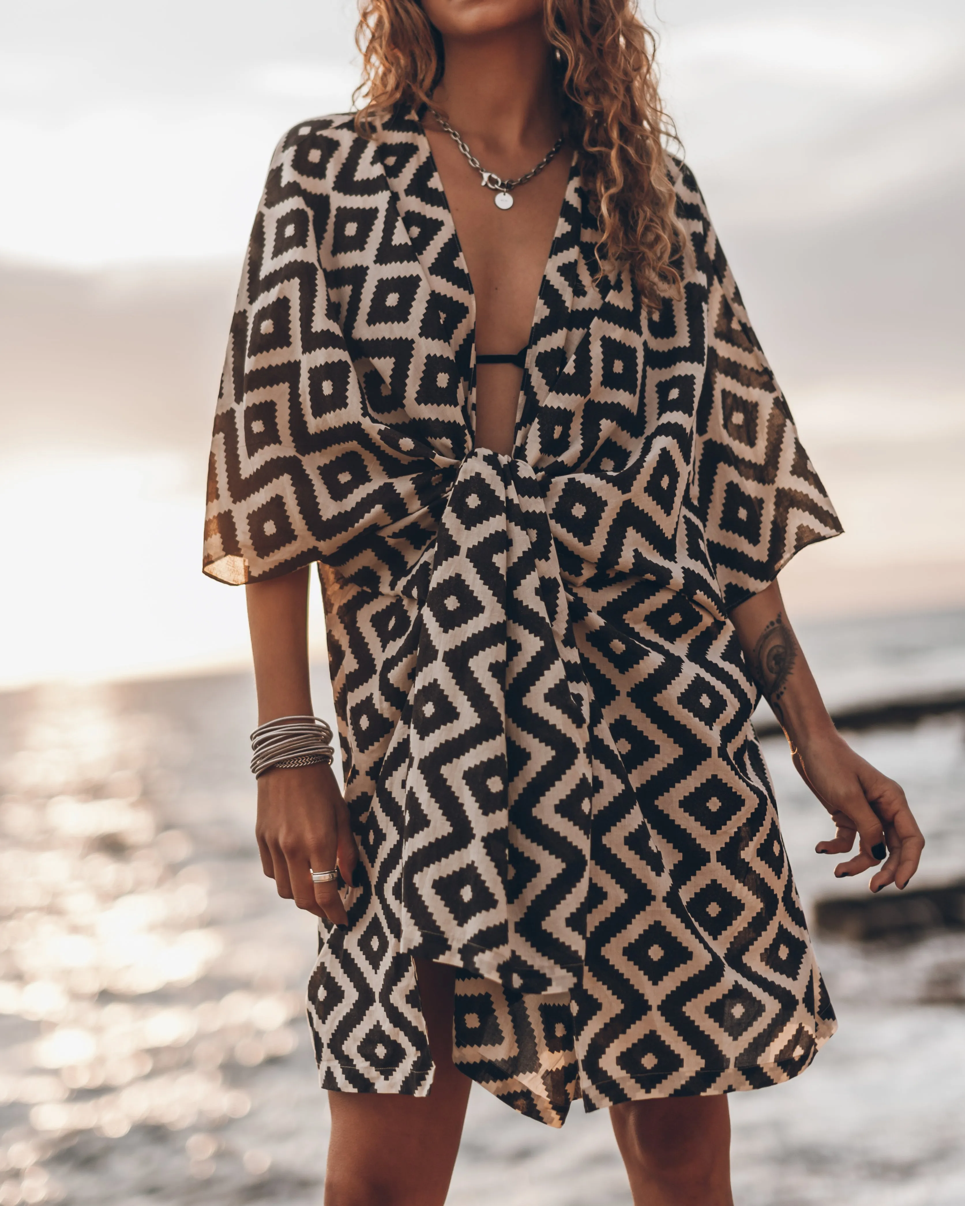 The Printed Flowy Kimono