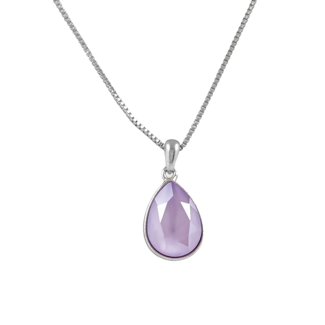 The Swarovski Crystal Like Stone Platinum plated Necklace