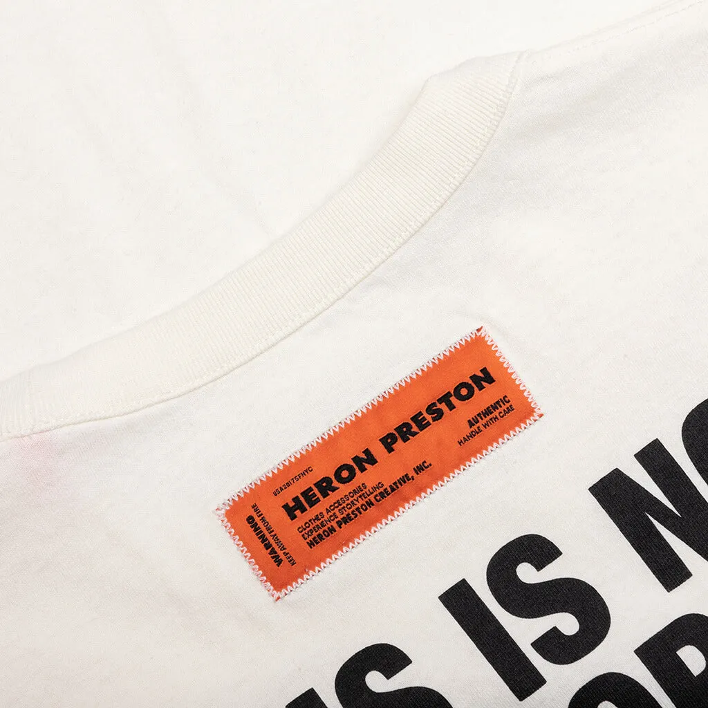 This is Not S/S Tee - White/Black