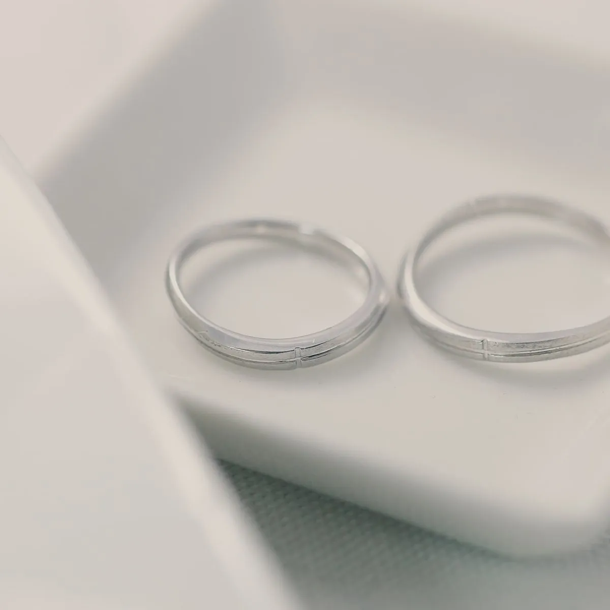 Unique Couple Wedding Ring Set - WM55