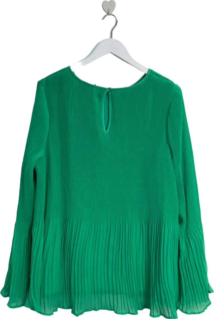 V by Very Green Pleated Blouse UK 20