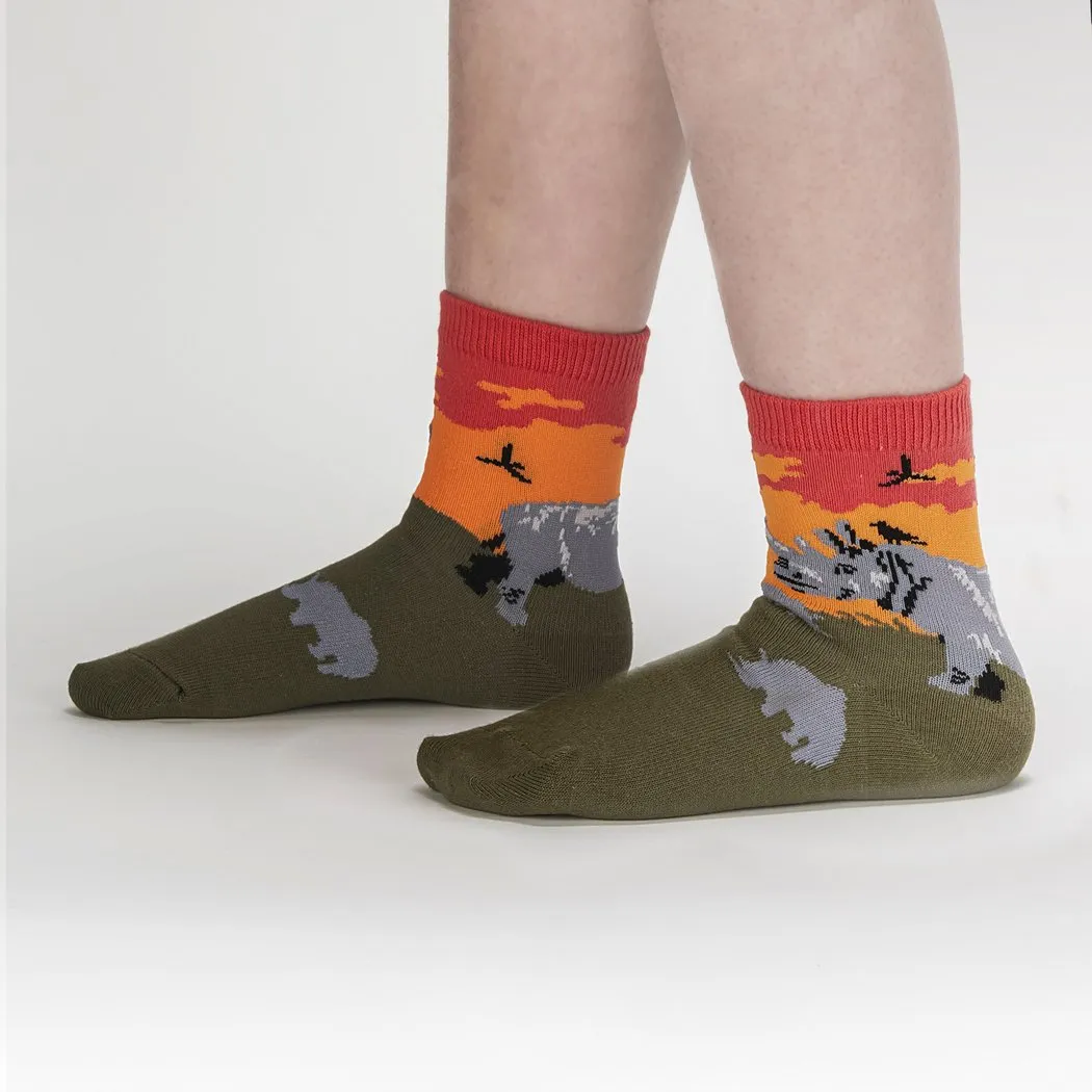 Youth Rhino-Corn Crew Socks 3-Pack