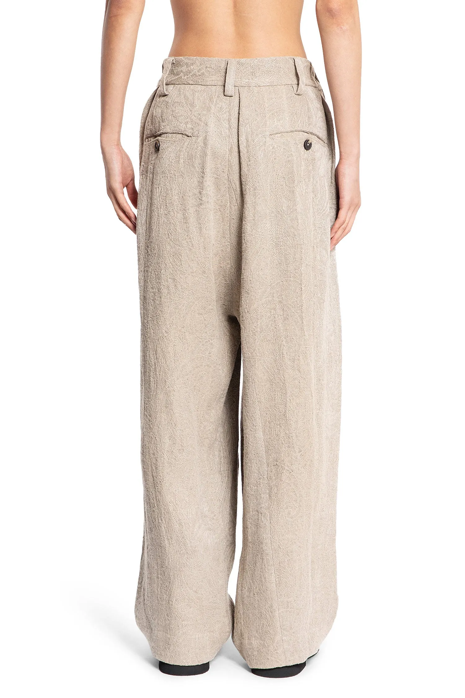 ZIGGY CHEN MAN BEIGE TROUSERS