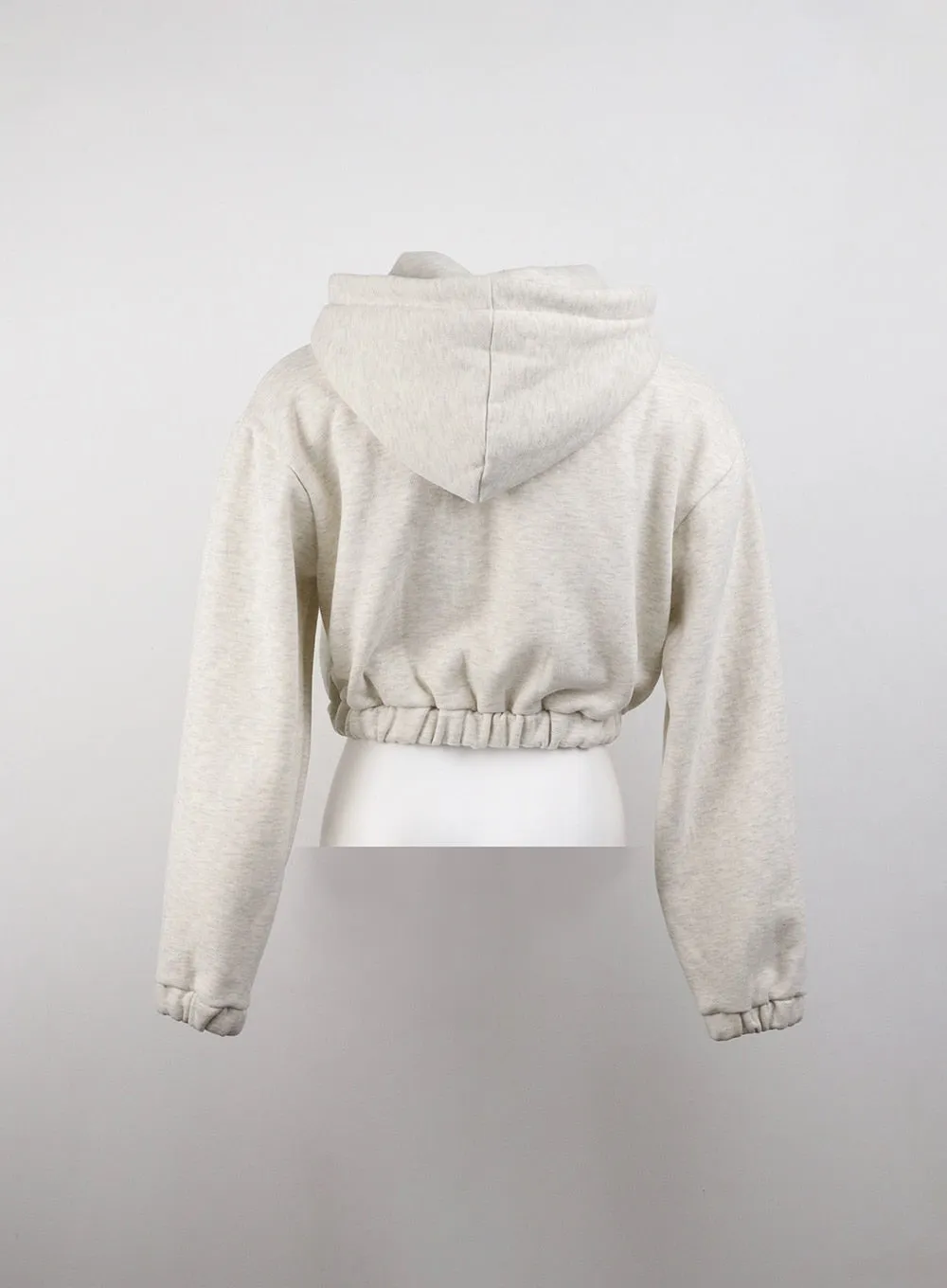 Zip-Up Crop Hoodie Jacket CJ409